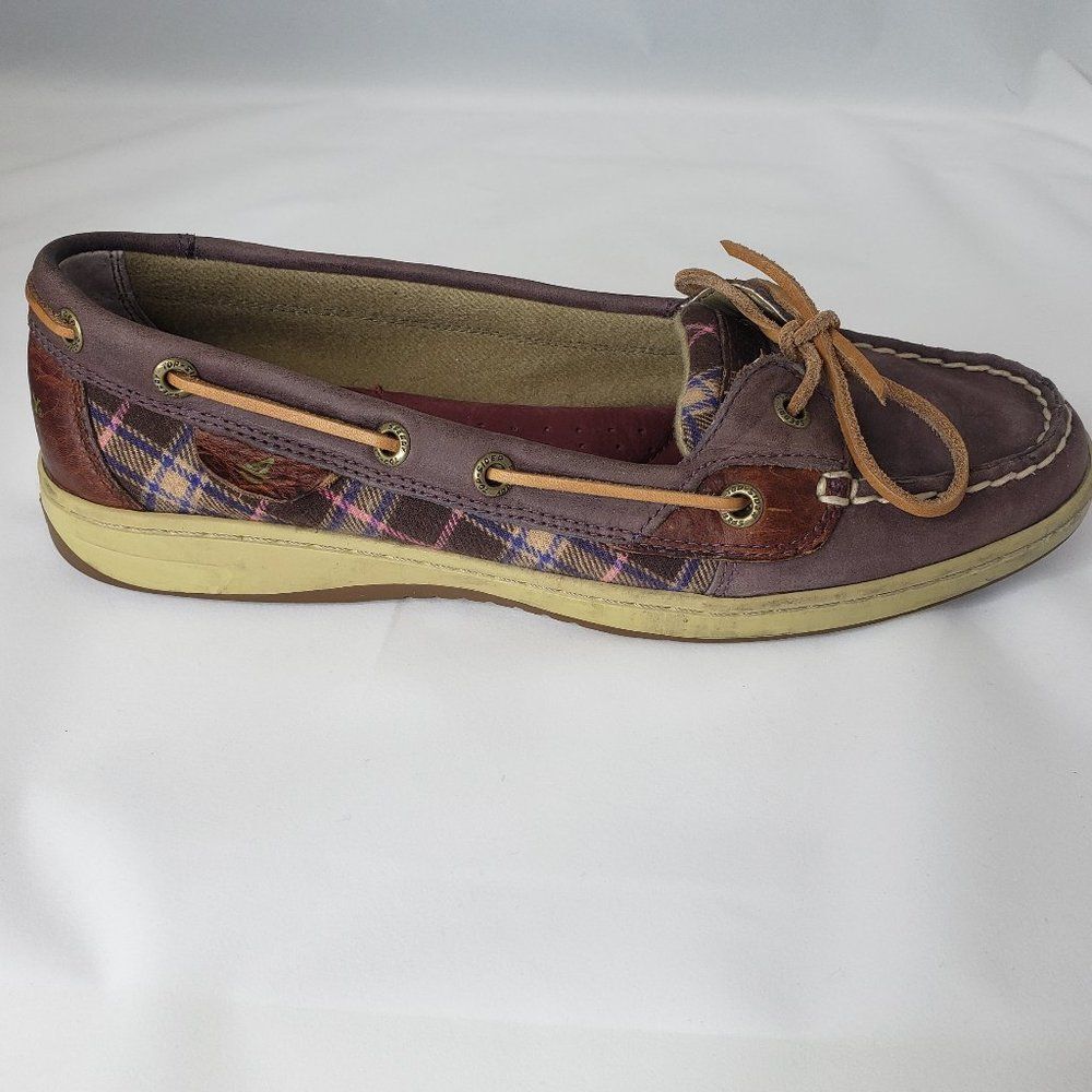 Sperry Top Sider Angelfish Plaid Boat Shoe 8.5